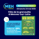 MEH ÉNERGIES présent à la Fête de la Grenouille de Mesves-sur-Loire 2026 avec une offre sur la climatisation réversible