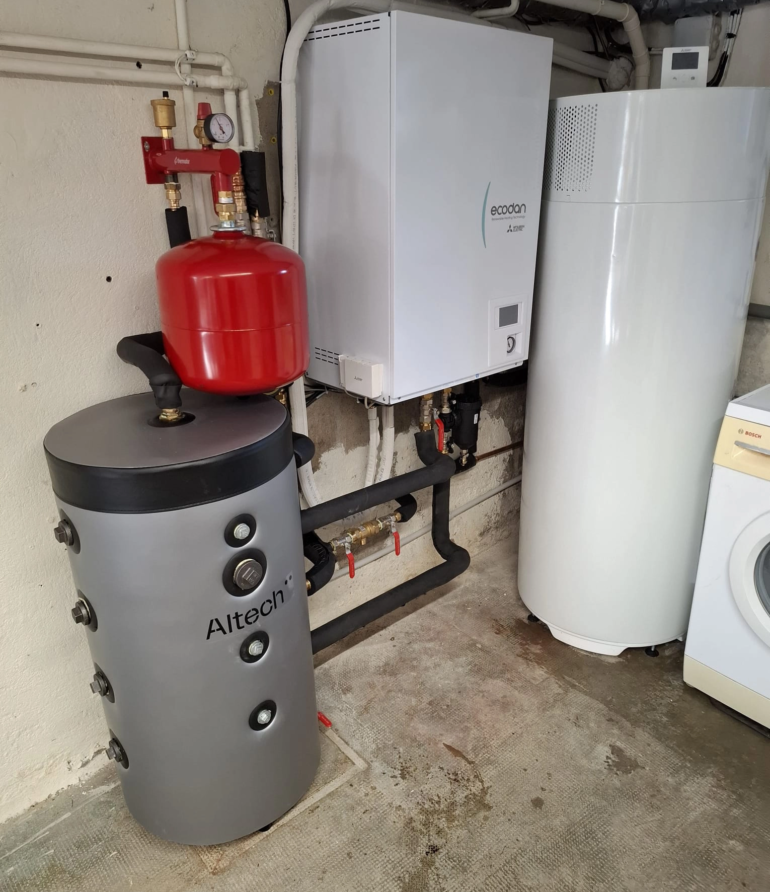 Installation hydraulique pompe à chaleur Mitsubishi à Nevers