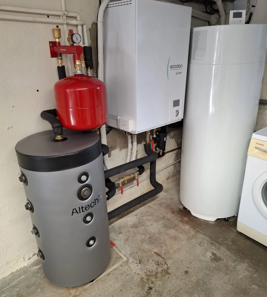 Installation hydraulique pompe à chaleur Mitsubishi à Nevers